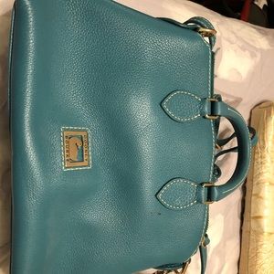 Turquoise dooney bourke purse